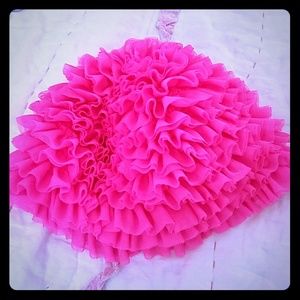 Ruffle hat for little girl